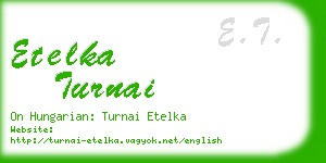 etelka turnai business card